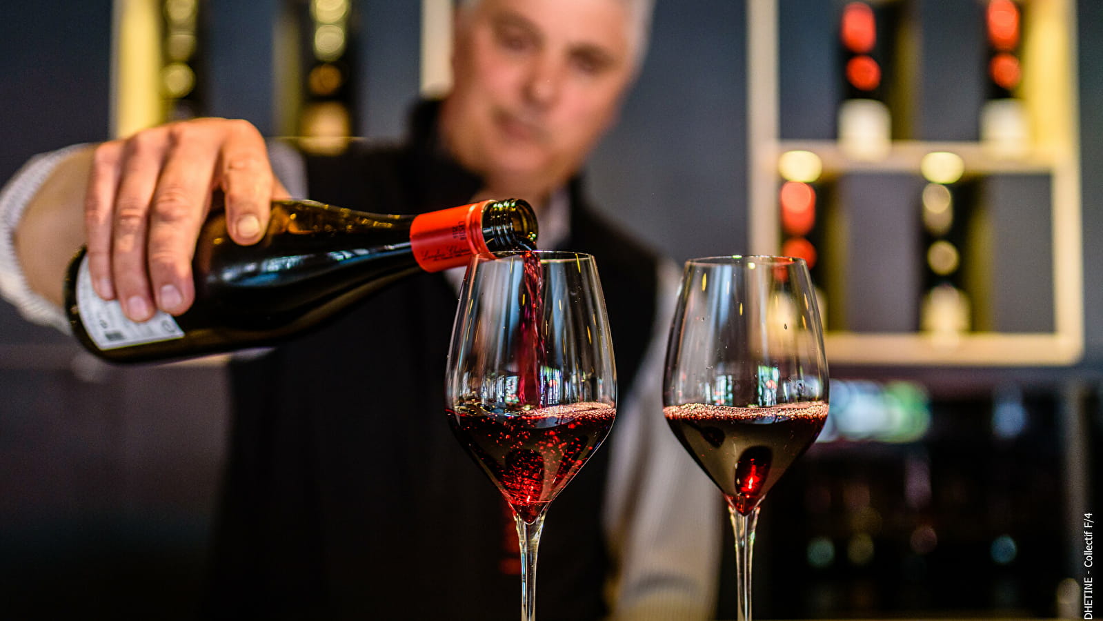 Dégustation de vin rouge